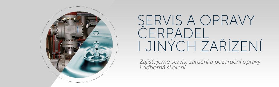 Servis a opravy čerpadel a jiných zařízení